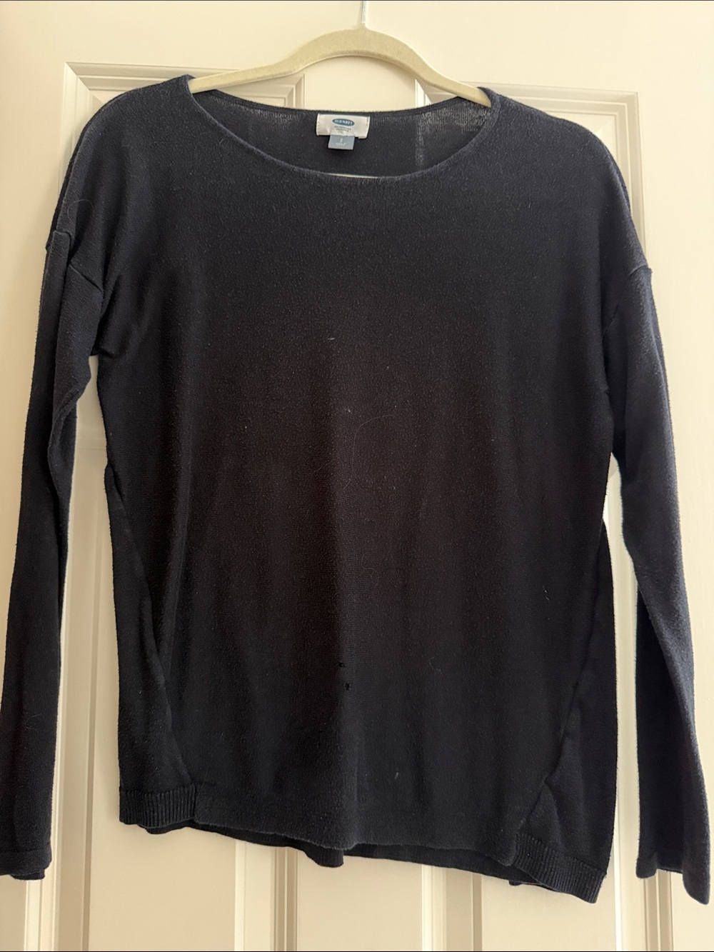 Classic Black Women's Crewneck Top